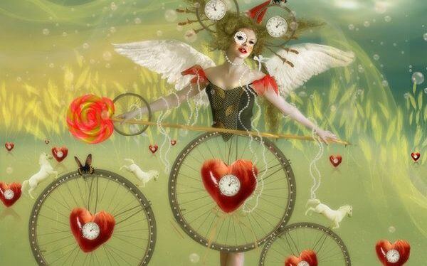 mujer con bicicleta diciendo yo soy yo