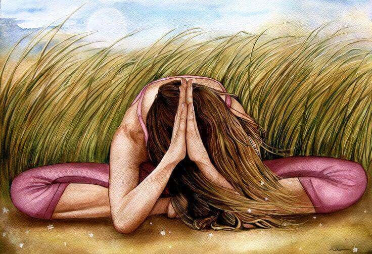 Mujer haciendo meditación