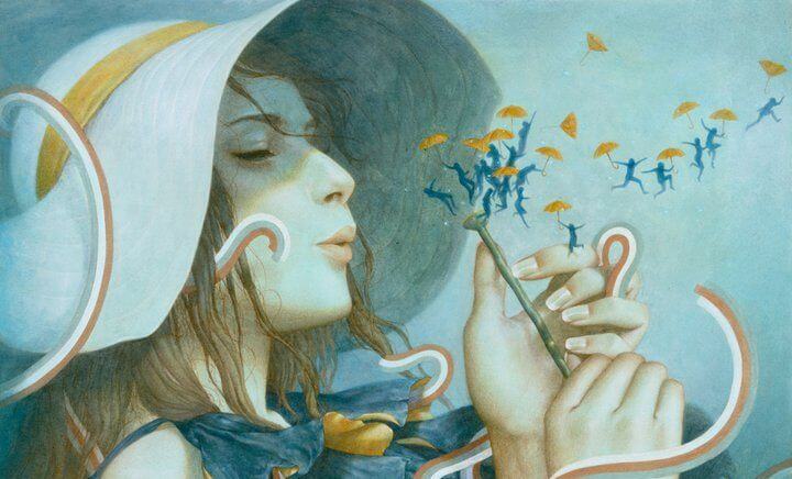 mujer pensando en el amor de mi vida