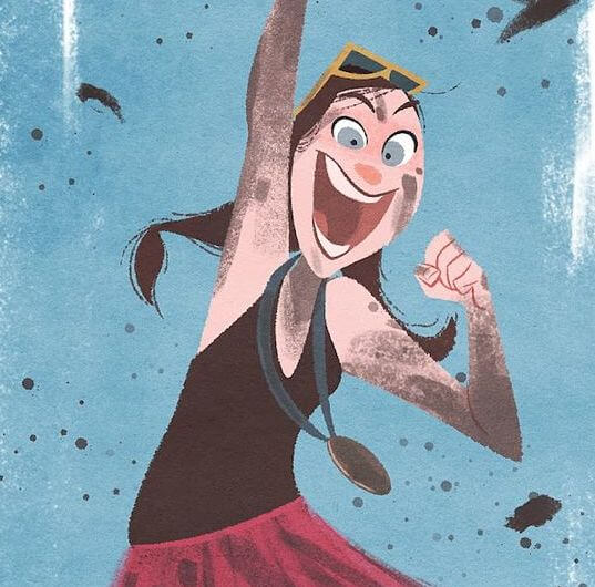 femme souriante, aujourd'hui je vais réagir avec bonheur