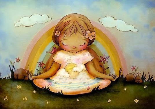 meditating child