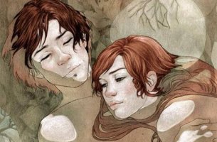 Pareja en el agua