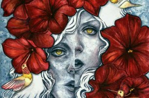 Cara de mujer deformada