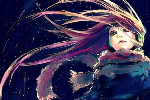 Chica con el cabello suelto