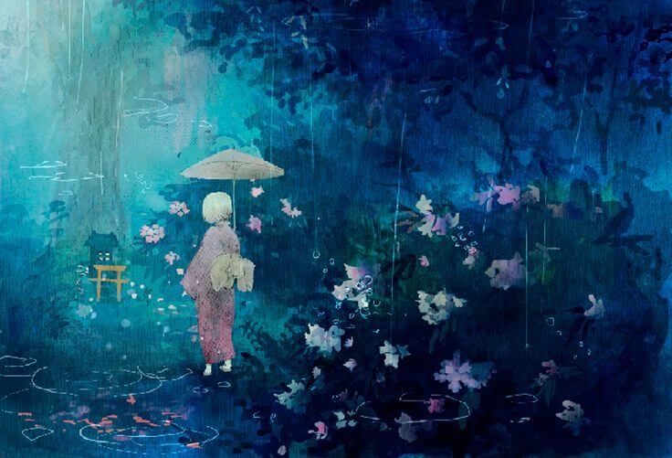 escenario japonés representando las buenas personas