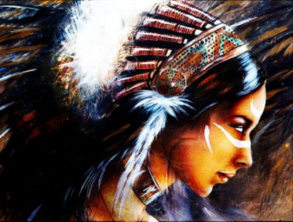 La pintura del miedo es la marca del guerrero