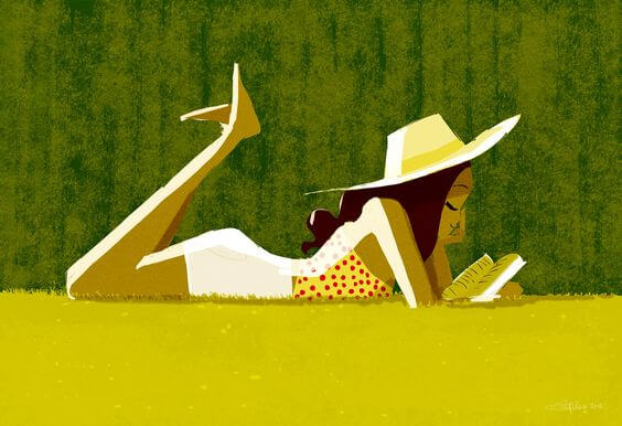 Mujer leyendo