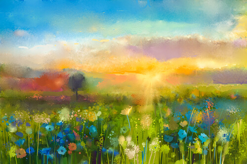 Paisaje de colores