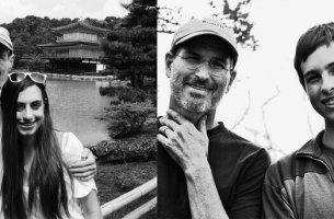 Steve Jobs con sus hijos