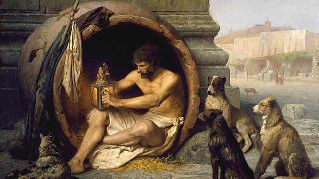 Diogenes über zynische Menschen