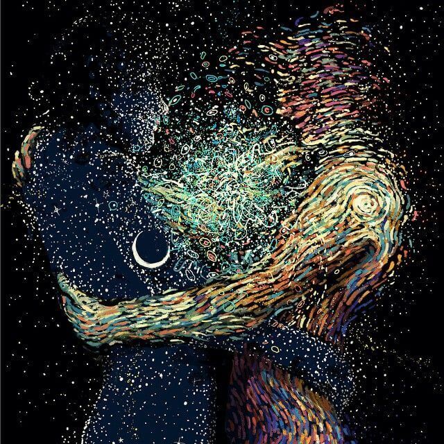 Sombras de la unión de las almas de dos personas