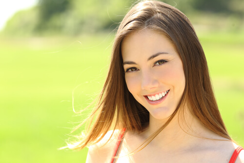 Cara de chica adolescente