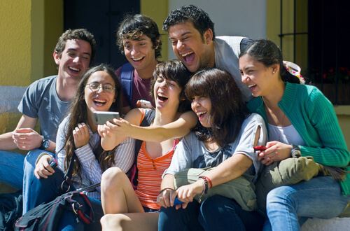 Grupo de adolescentes