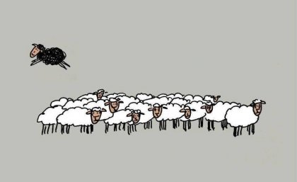 La oveja negra no es mala: solo es diferente