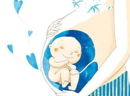 Bebé dentro de su madre