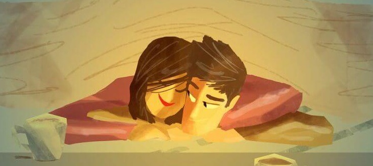 pareja bajo una manta felices por no tener que dar explicaciones