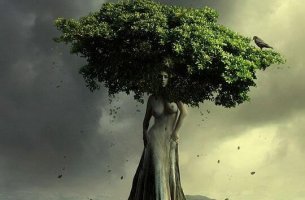 arbol en forma de mujer