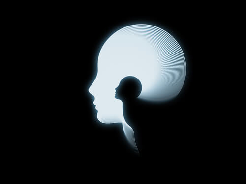 Perfil de cabeza de un hombre