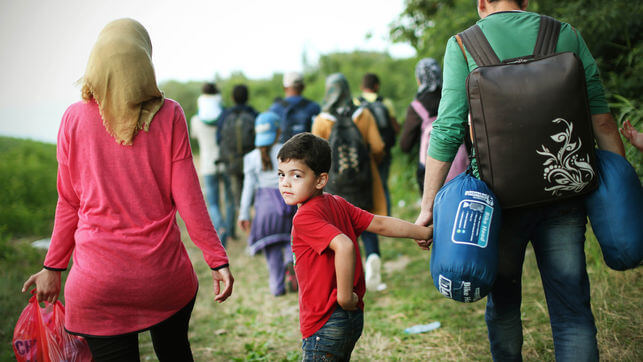 niños refugiados