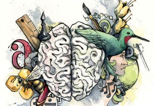 ilustración de un cerebro