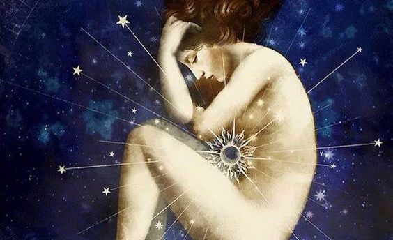 mujer desnuda con estrella en el centro representando a los apolíticos