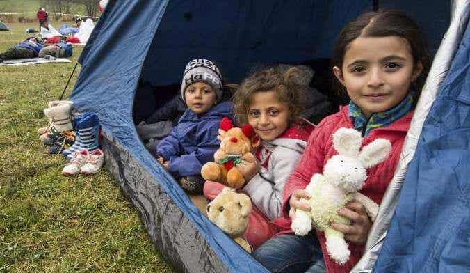 niños refugiados