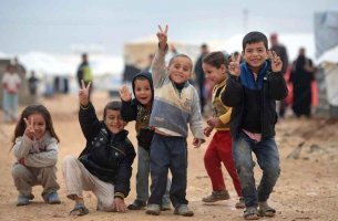 niños refugiados