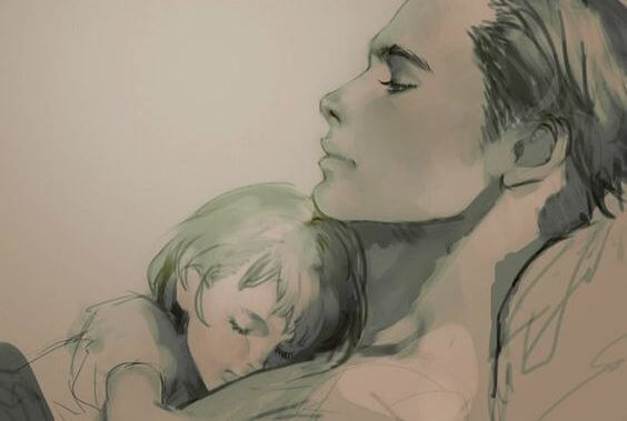 padre con su hijo