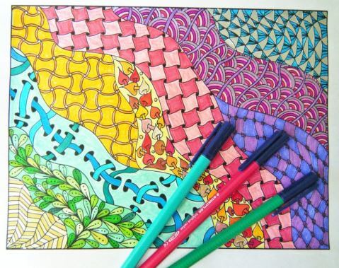 Zentangle coloreado