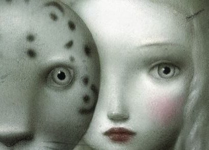 Chica con una máscara