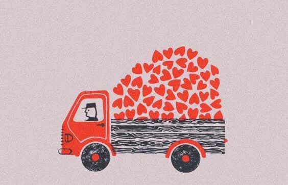 Camión con corazones