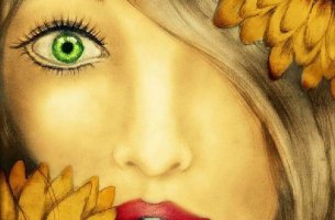 Mujer con mirada profunda