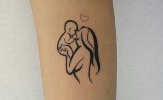 tatuaje madre e hijo