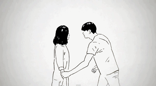 gif pareja abrazándose