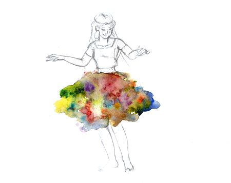 girl twirling