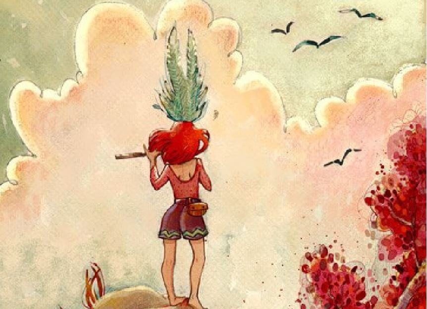 Mujer mirando al horizonte