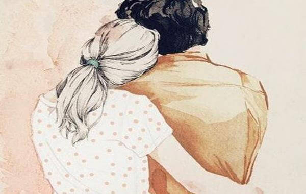 Pareja abrazada