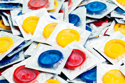 Preservativos de colores