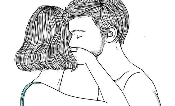 chica tapándole cara su pareja