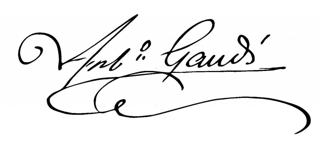 Firma de Gaudí