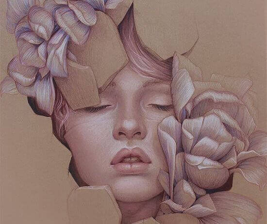 Mujer saliendo a la libertad