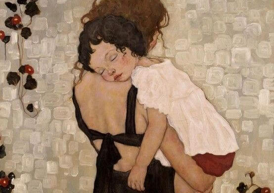 madre con niña