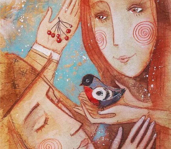 pareja dándose un piropo