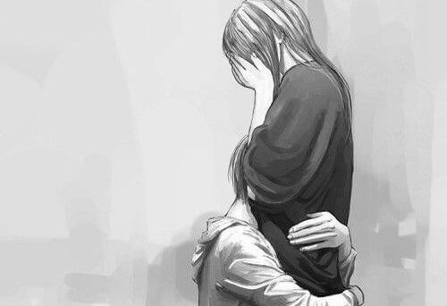 Pareja abrazada