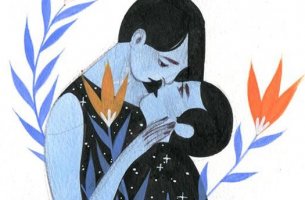 pareja en azul en la primera impresión