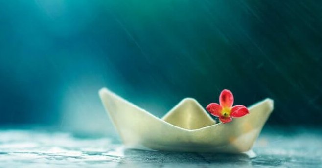 barquito con flor