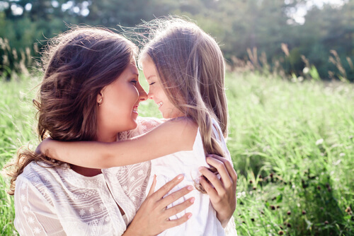 mother and daughter