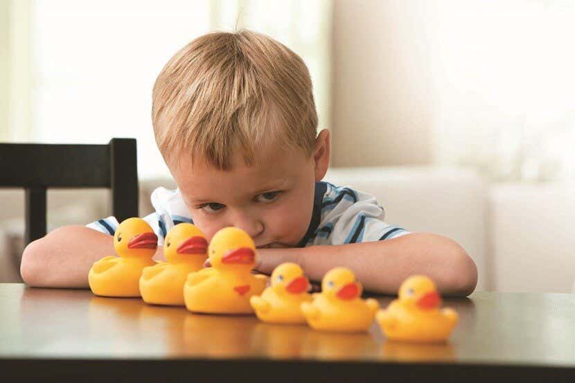 boy with ducks