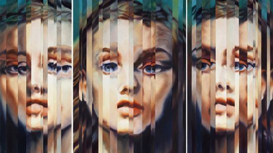mujer fragmentada