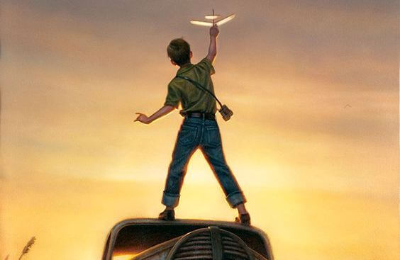 niño con avion